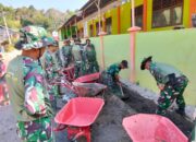 Kodim 0119/Bener Meriah dan Yonif 114/SM Bersihkan Parit, Antisipasi Banjir