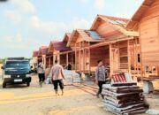 Sat Brimob Polda Aceh Lakukan Pengamanan Pembangunan Huntap Polri di Aceh Tamiang