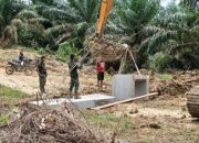 Satgas TMMD 128 Kodim 0117/Atam Percepat Pembangunan Infrastruktur di Desa Suka Makmur Aceh Tamiang