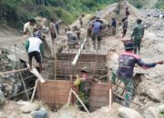 Kodim 0108/Agara, Percepat Pembangunan Jembatan Perintis di Kuta Ujung, Aceh Tenggara