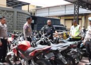 Satlantas Polresta Banda Aceh Sita 80 Sepeda Motor Gunakan Knalpot Brong Selama Juli 2026