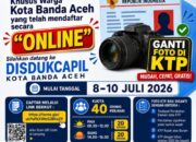 Ingin Ganti Foto KTP? Disdukcapil Banda Aceh Buka Layanan Khusus Selama Tiga Hari