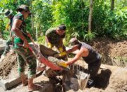 Tiang Tower Air Mulai Dicor, Satgas TMMD Kejar Tuntas Fasilitas Air Bersih Warga