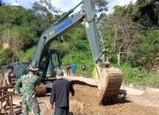 Perkuat Akses dan Mobilitas Masyarakat, Kodim 0106/Ateng Dukung Pembangunan Jembatan Beton di Rusip Antara, Aceh Tengah