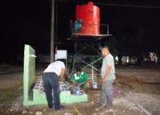 Lembur Malam, Satgas TMMD 129 Rampungkan Air Bersih di Titik Sasaran Masjid Paya Pelumat