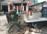 Satgas TMMD ke-129 Kodim 0107/Aceh Selatan Bangun Sanitasi RTLH, TNI dan Warga Kompak Pasang Septic Tank
