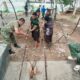 Kodim 0108/Agara bersama Masyarakat Perkuat Konstruksi Jembatan Gantung di Lawe Pinis Aceh Tenggara 
