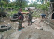 Finishing: Tim Teknisi Satgas TMMD ke-129 Kodim 0102/Pidie Pasang Instalasi Listrik di Lokasi MCK