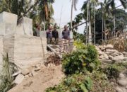 Dandim 0108/Agara, Kodim 0102/Pidie Tinjau Langsung Pembangunan Jembatan Gantung Perintis di Desa Lawe Pinis