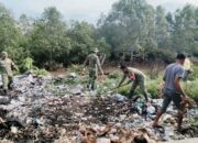 Sambut HUT ke-81 TNI, Kodim 0107/Aceh Selatan Gelar Aksi “TNI Peduli Sampah”