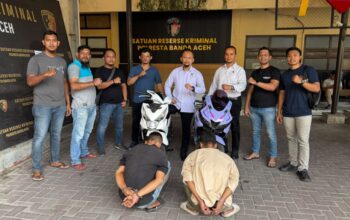 Polresta Banda Aceh Amankan Dua Terduga Pelaku Pencurian Sepeda Motor