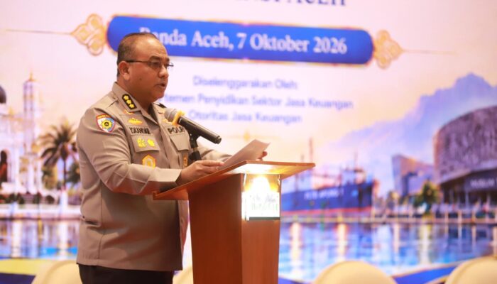 Irwasda Polda Aceh Ikuti Sosialisasi Tindak Pidana Sektor Jasa Keuangan